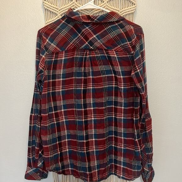 Kut from the Kloth “Boylen” plaid flannel women’s size S - Picture 5 of 5